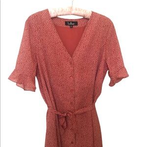Lulu’s Dress Red with white detail SZ L